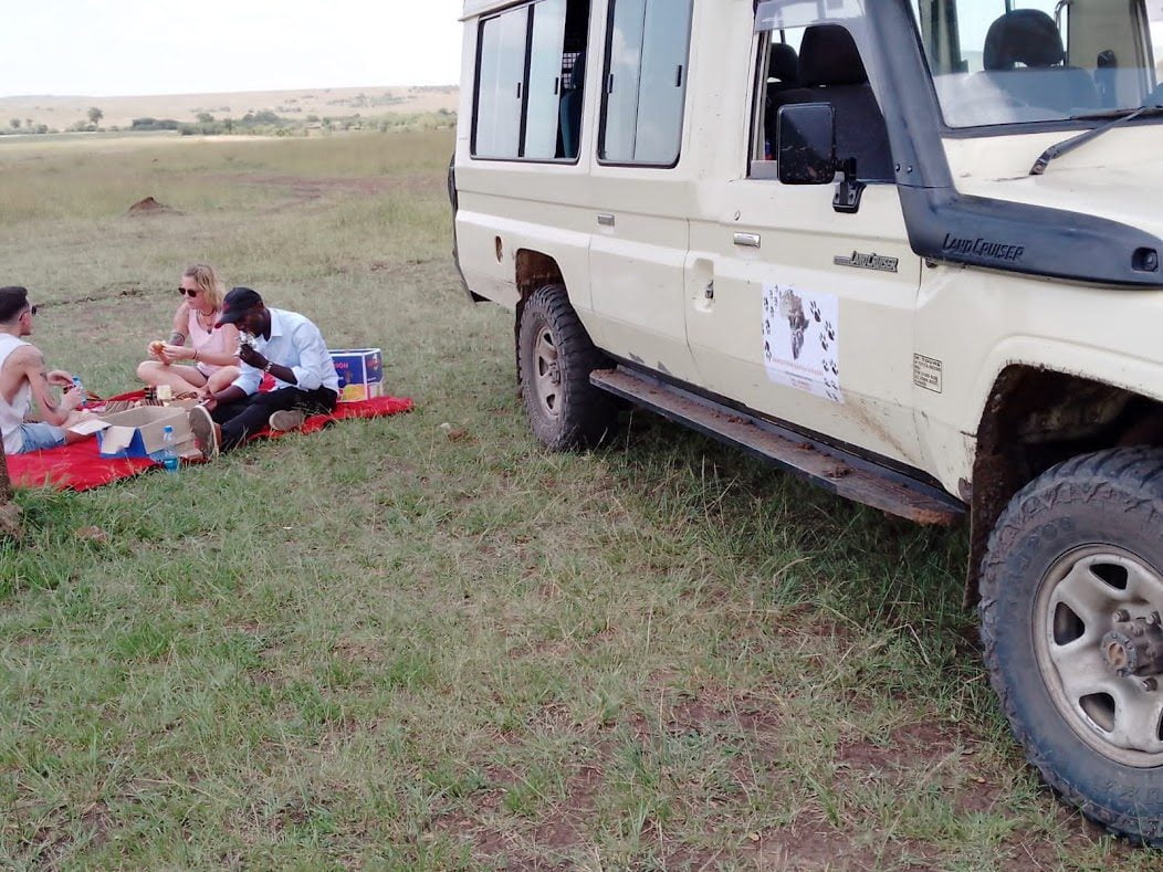 Masai Mara safari jeep during game drive
