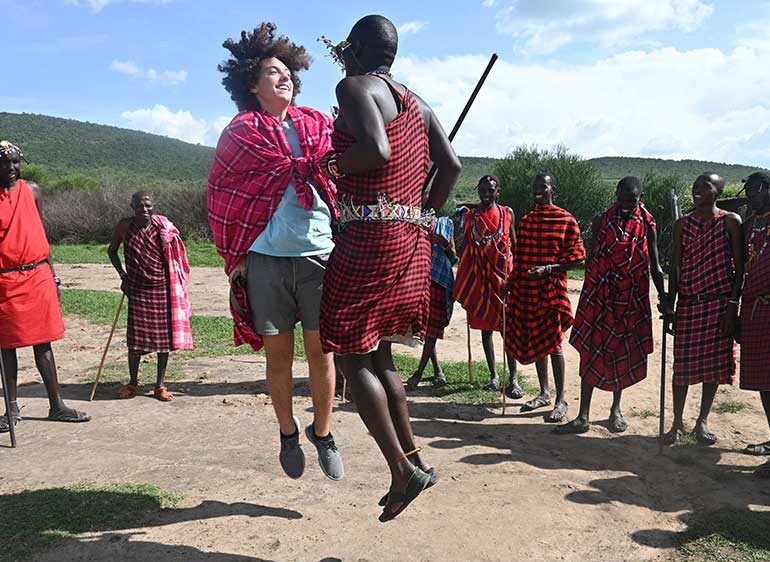 a visit to masai village