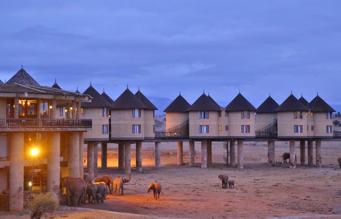 Luxury safari lodge in Tsavo West Kenya