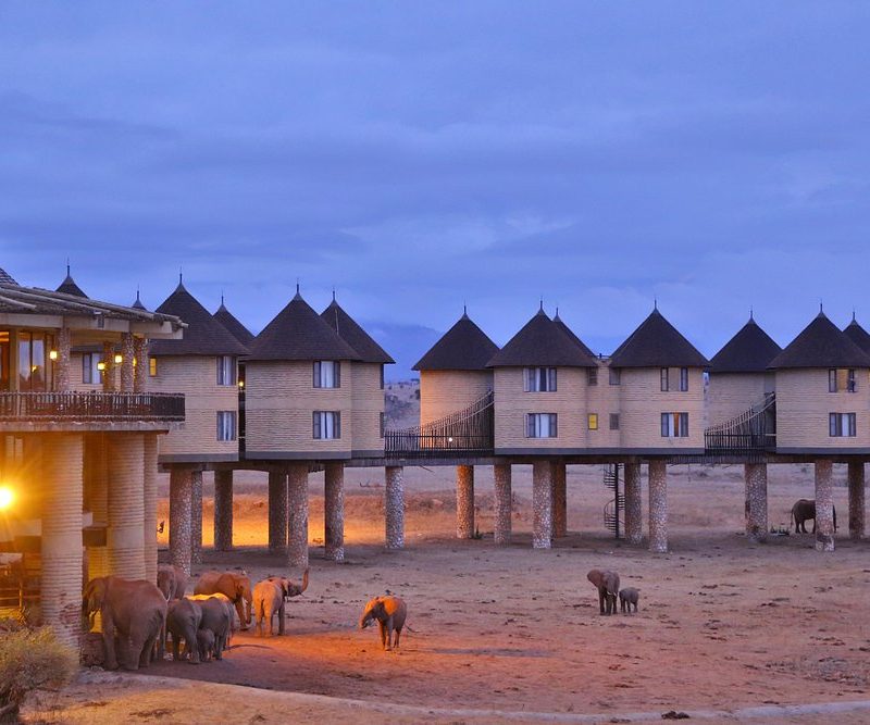 Luxury safari lodge in Tsavo West Kenya