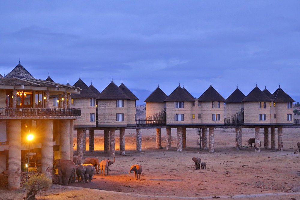 Luxury safari lodge in Tsavo West Kenya