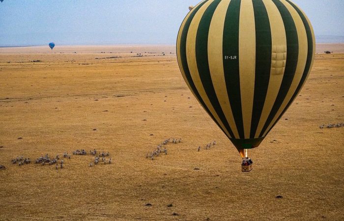 a balloon safari in Masai Mara