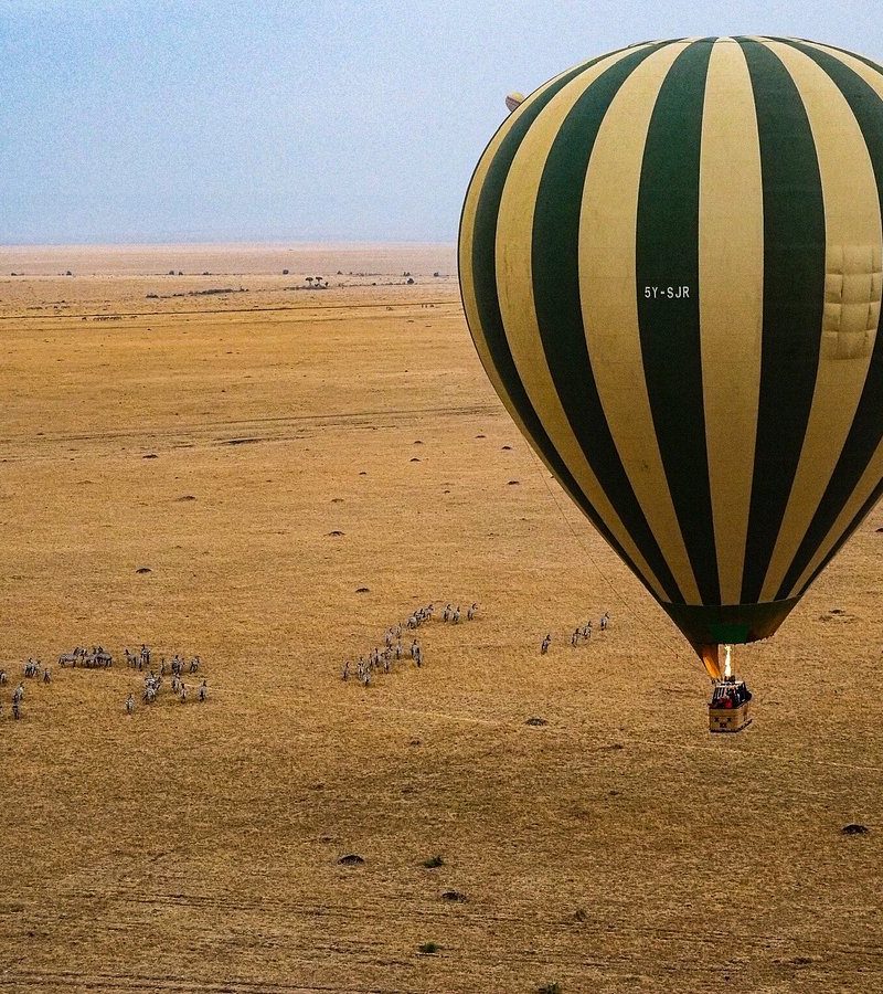 a balloon safari in Masai Mara